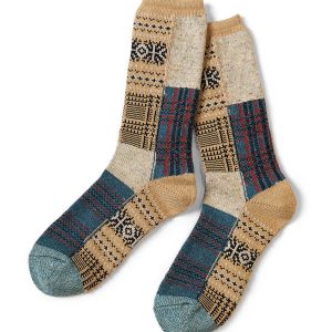 84 YARNS PATCHWORK TWEED FAIREISLE SOCKS