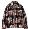 SILK RAYON CHAMPETRE MARIA DRIZZLE OPEN COLLAR SHIRT (LONG SLEEVE)