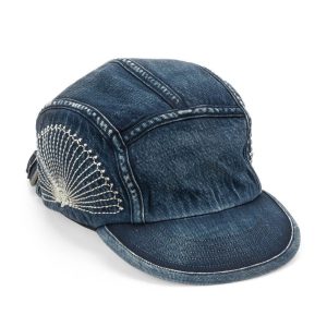 10OZ IDG X IDG DENIM CAMP CAP (FUROSHIKI EMBROIDERY) INDIGO